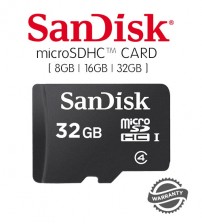 SANDISK® microSDHC™ CARD ( 8GB / 16GB / 32GB )